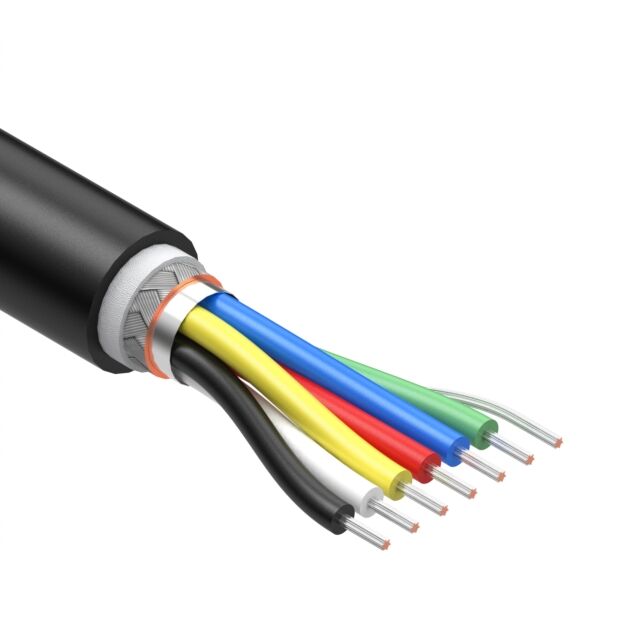 CABLE 6COND 26AWG BLK SHLD TPU