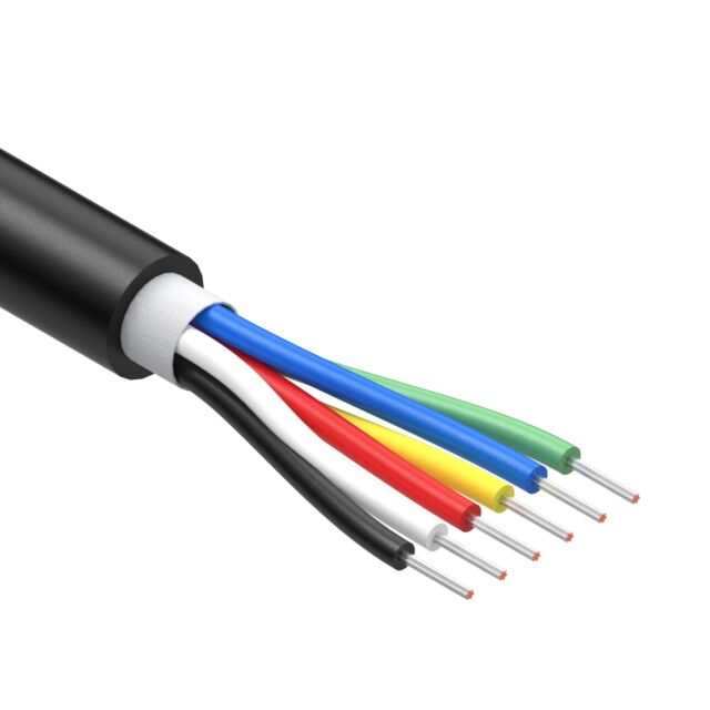 CABLE 6COND 26AWG BLACK TPU