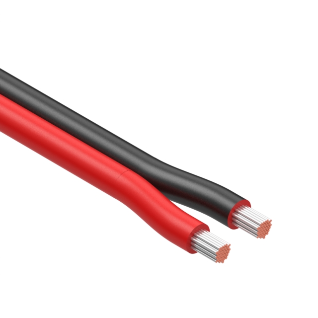 CABLE 2COND 18AWG BLACK/RED