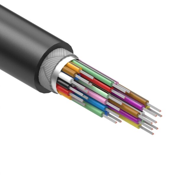 CABLE 25COND 18AWG BLACK SHLD