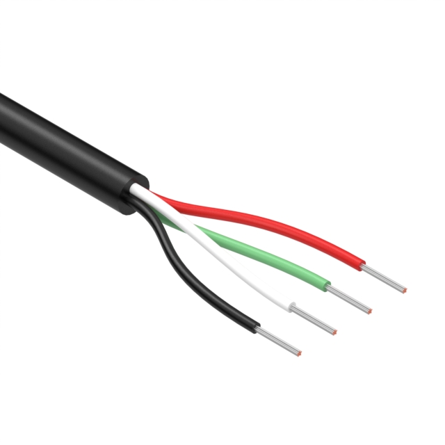 CABLE 4COND 24AWG BLACK