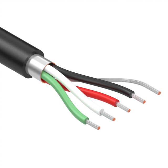 CABLE 4COND 24AWG BLACK