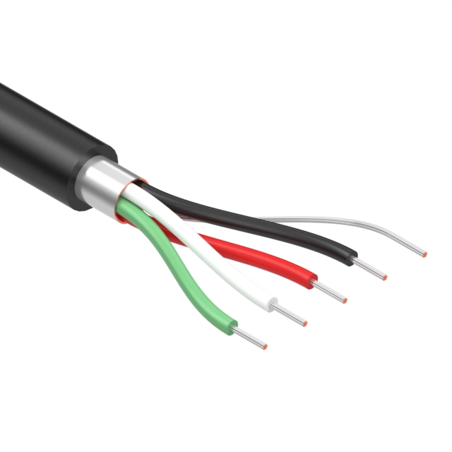CABLE 4COND 28AWG BLACK