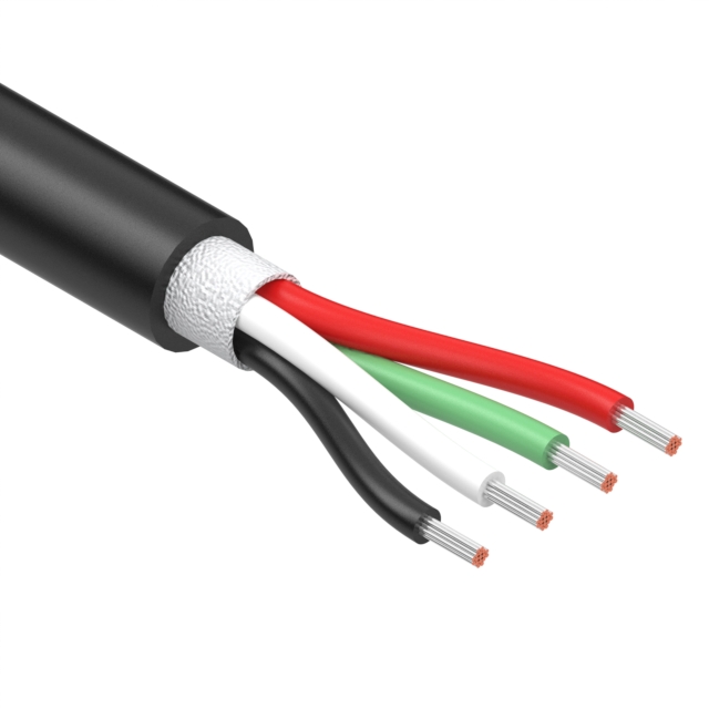 CABLE 4COND 22AWG BLACK