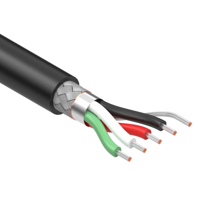CABLE 4COND 22AWG BLACK
