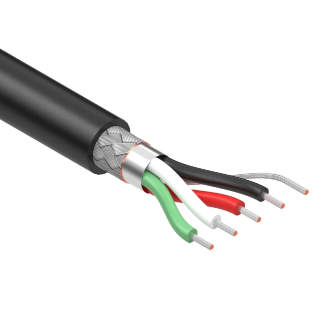 CABLE 4COND 24AWG BLACK