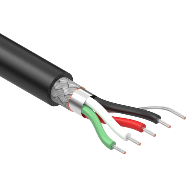 CABLE 4COND 26AWG BLACK