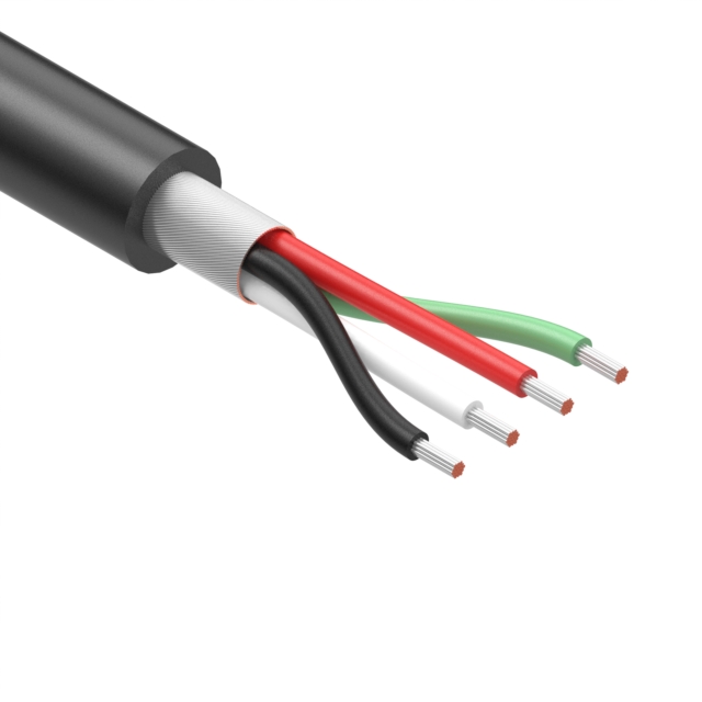 CABLE 4COND 26AWG BLACK