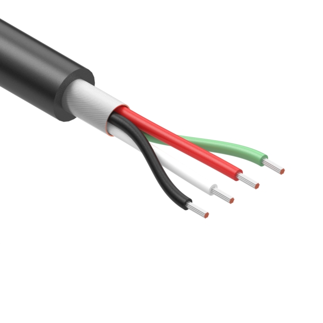 CABLE 4COND 28AWG BLACK