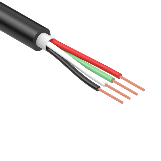 CABLE 4COND 28AWG BLACK