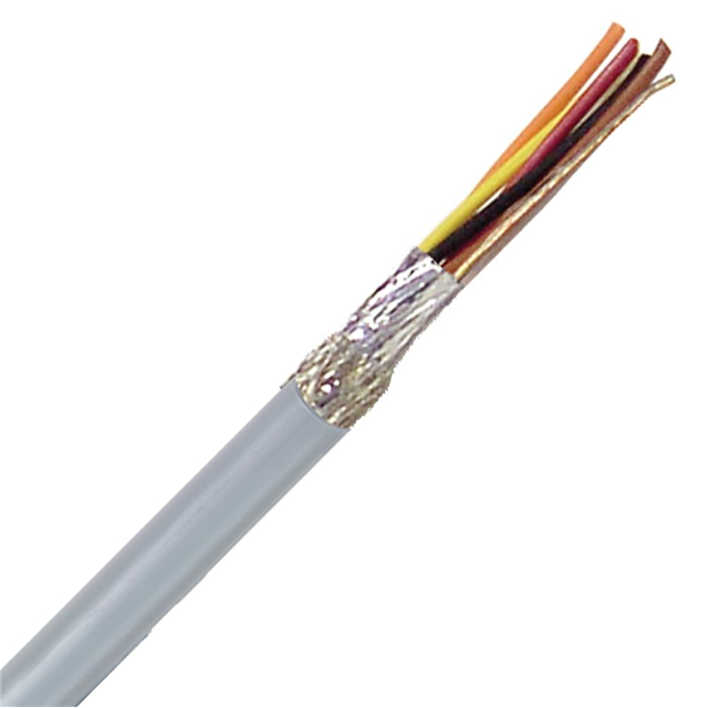 CABLE 8COND 24AWG GRAY SHLD 10'