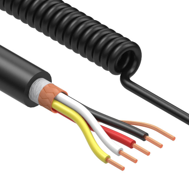 CBL COIL SHLD 4C 20AWG 2230MM