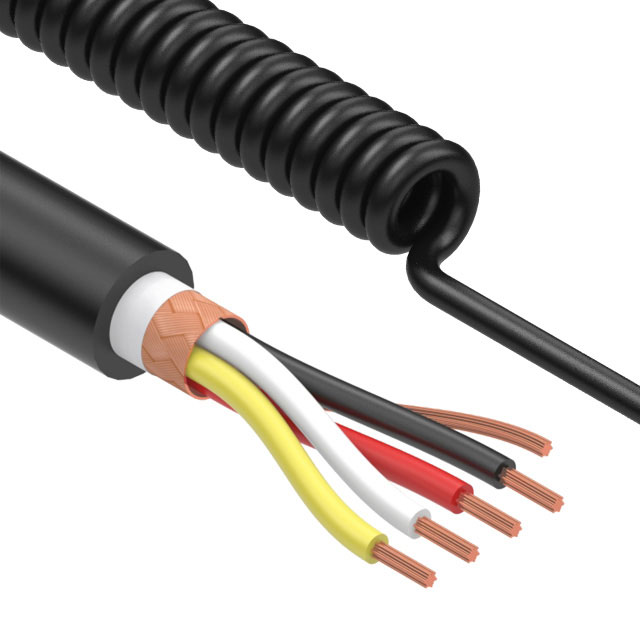 CBL COIL SHLD 4C 24AWG 1115MM