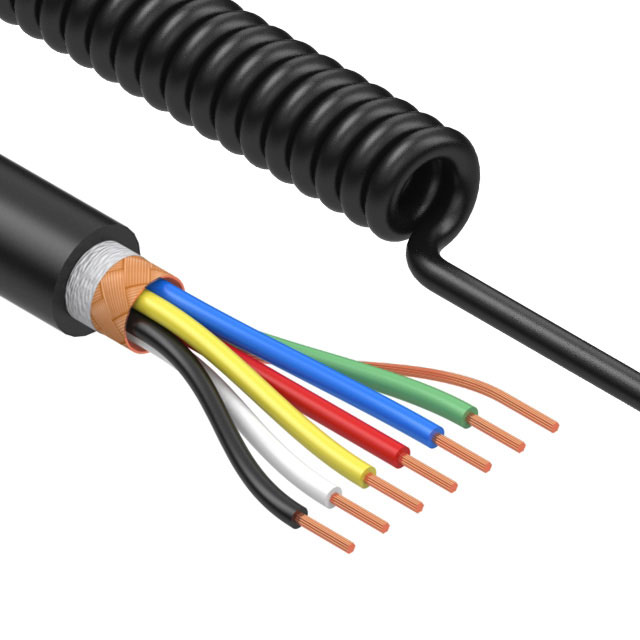 CBL COIL SHLD 6C 20AWG 2230MM