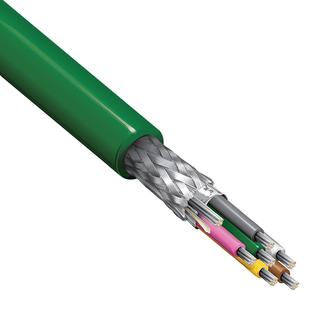 MULTI-PAIR 6COND 24AWG GRN