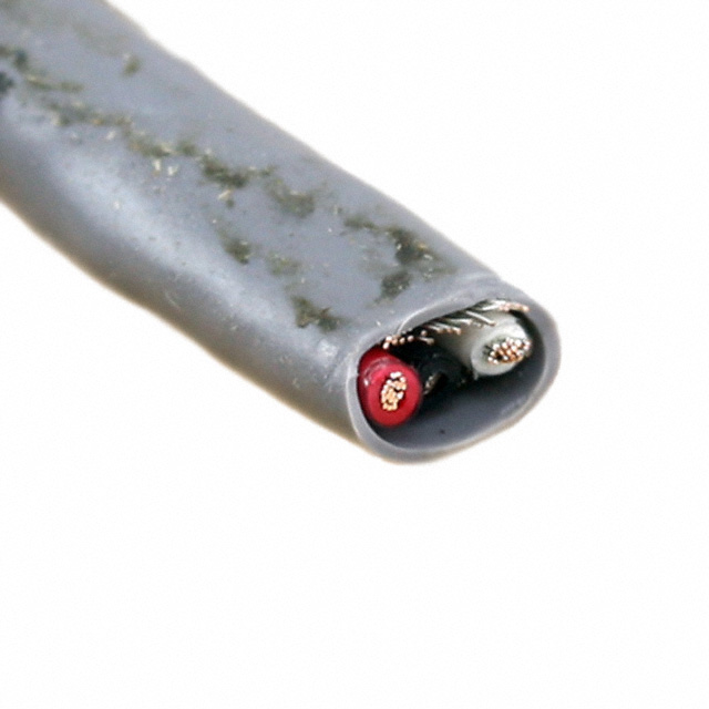 CABLE 3CON 24AWG SLATE SHLD 100'