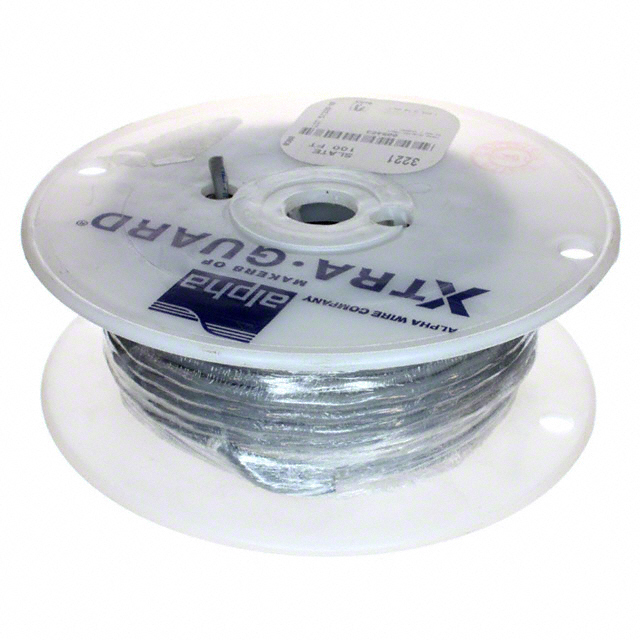 CABLE 2CON 18AWG SLATE SHLD 500'