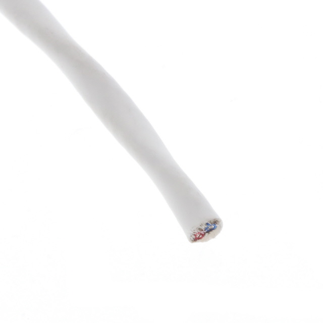 CABLE 2CON 22AWG WHT SHLD 500'