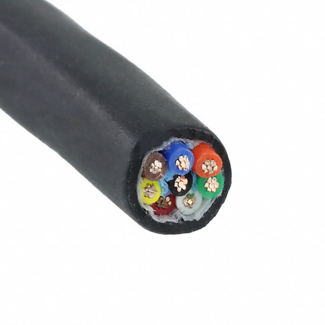 CABLE 8COND 18AWG BLACK 1000'