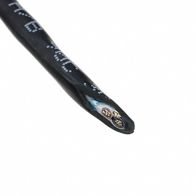 CABLE 2COND 24AWG BLK SHLD 1000'