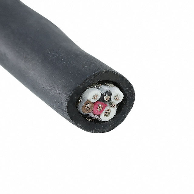 MULTI-PAIR 6COND 18AWG BLK 100'