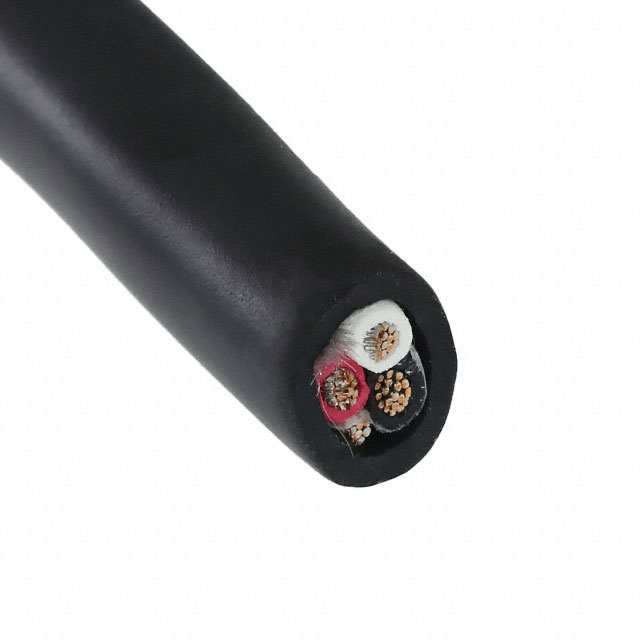 CABLE 3COND 18AWG BLK SHLD FEET