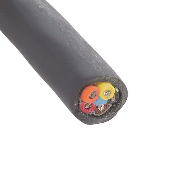 CABLE 5 COND 16AWG BLACK 100'