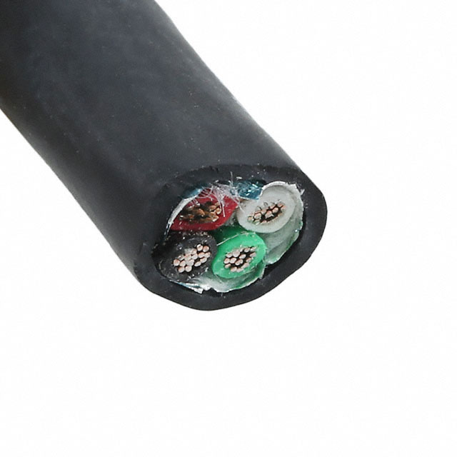 CABLE 4COND 20AWG BLK SHLD 100'