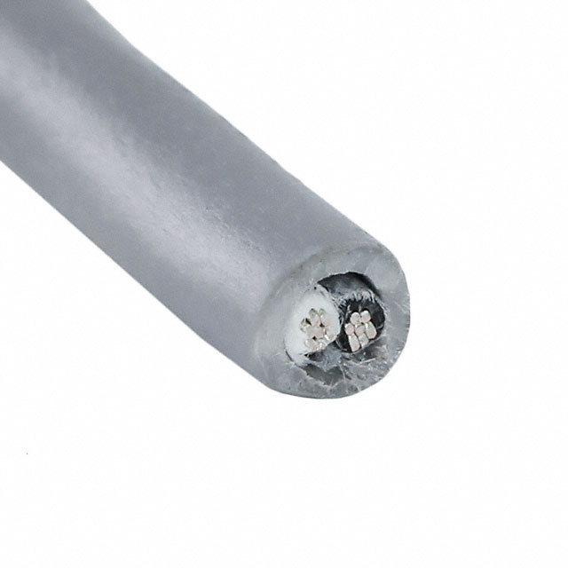 CABLE 2COND 22AWG SLATE 100'
