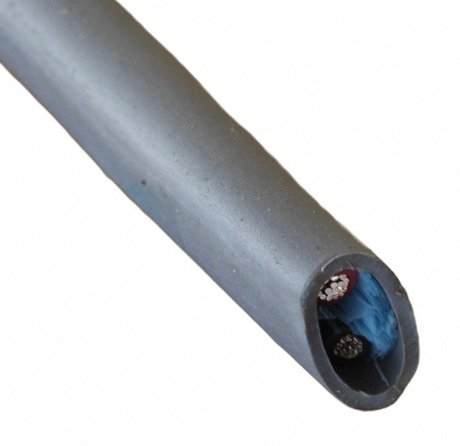 CABLE 2COND 16AWG SLATE 500'