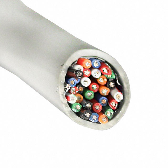 CABLE 30CON 24AWG GRAY SHLD 500'