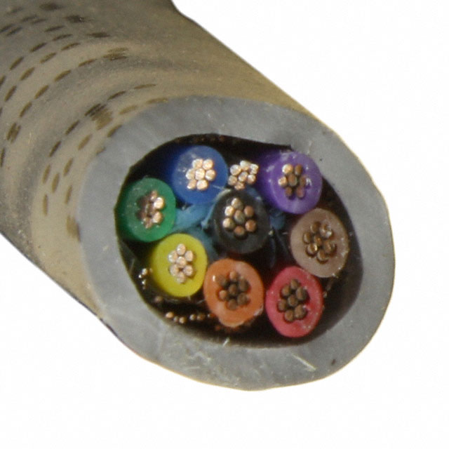 CABLE 8CON 22AWG SLATE SHLD 500'