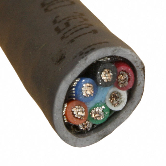CABLE 6CON 18AWG SLATE SHLD