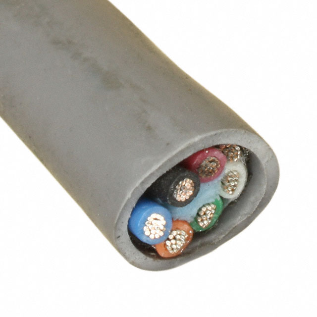 CABLE 6CON 18AWG SLATE SHLD 500'