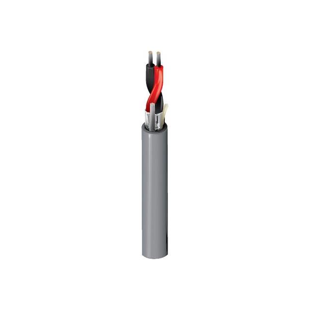 CABLE 2CON 14AWG GRAY SHLD