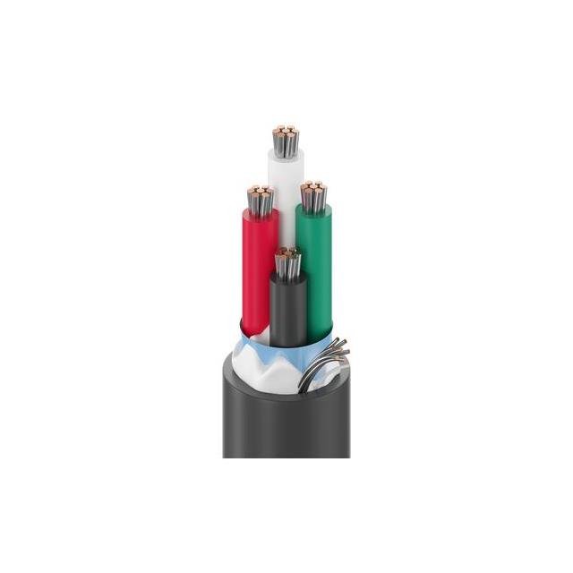 CABLE 4COND 18AWG BLK SHLD