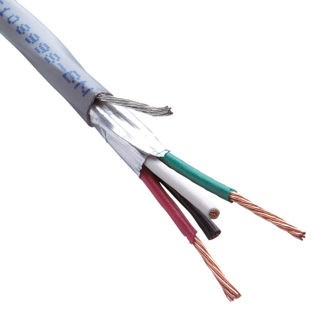 CABLE 4COND 18AWG GRAY SHLD 500'