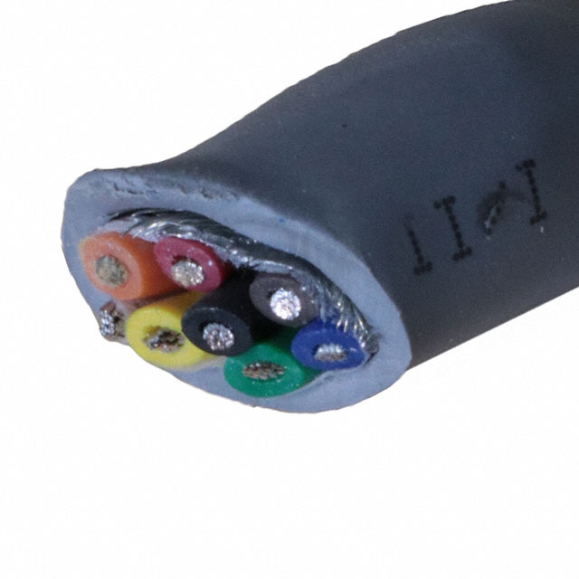 CABLE 7CON 16AWG SLATE SHLD 100'