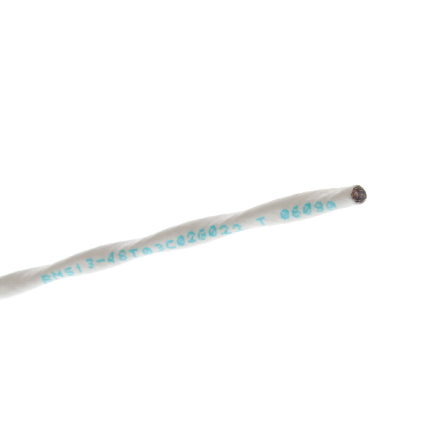 CABLE 2COND 22AWG WHITE SHLD 1'