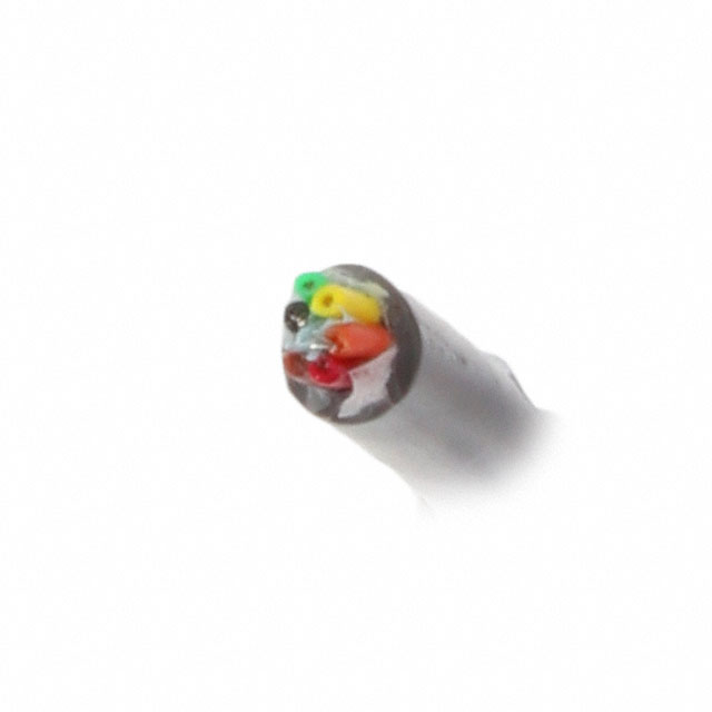 CABLE 6COND 26AWG SLATE 100'