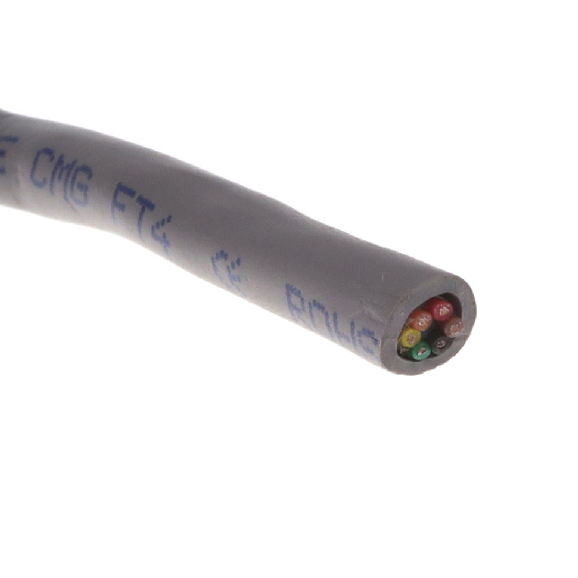 CABLE 6CON 26AWG SLATE SHLD