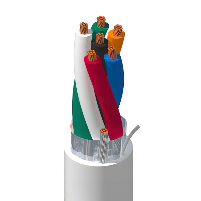 CABLE 6COND 18AWG NAT SHLD 500'