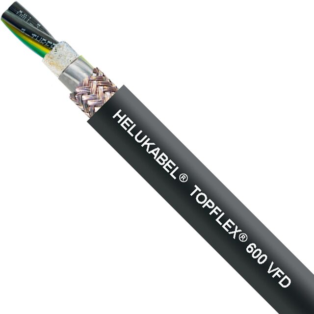 TOPFLEX 600 VFD BLACK 4C AWG8