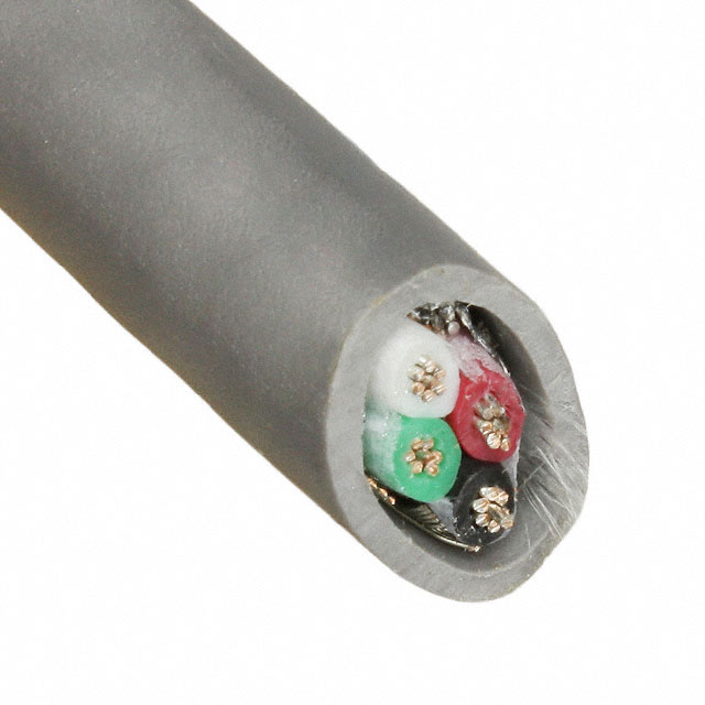 CABLE 4CON 22AWG SLATE SHLD 100'