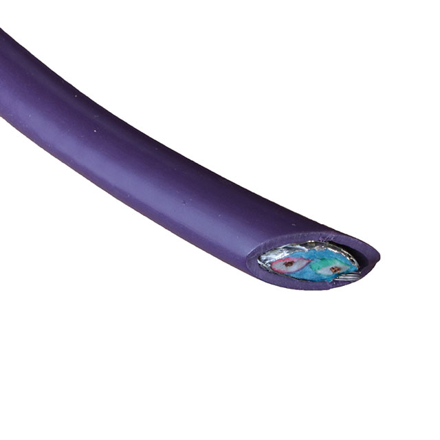 CABLE 2COND 22AWG VIO SHLD 500'