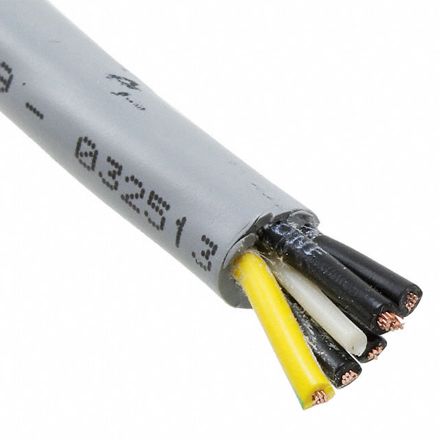 CABLE 5COND 20AWG SLATE 100'