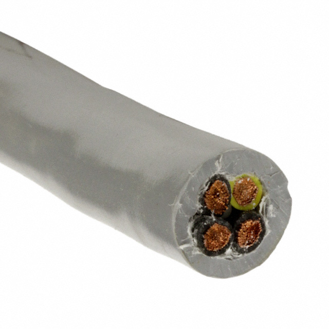 CABLE 4COND 10AWG SLATE 100'