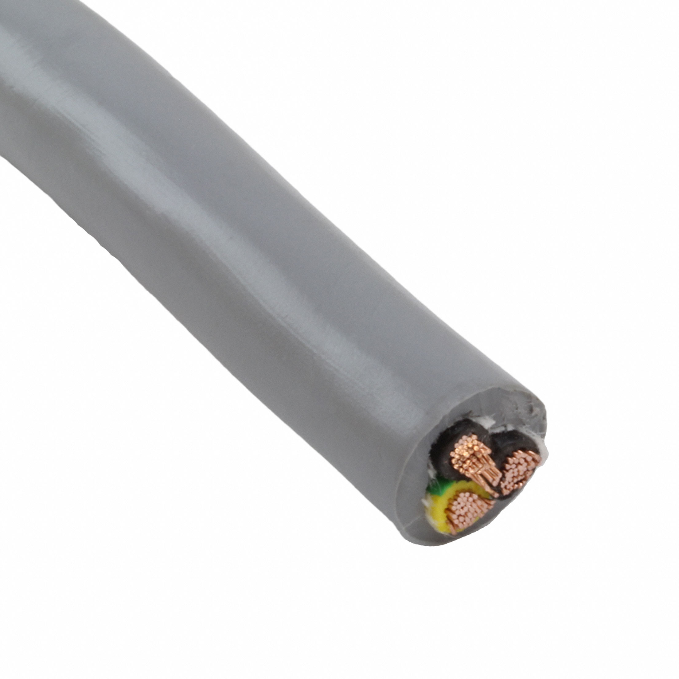 CABLE 3COND 14AWG SLATE 500'