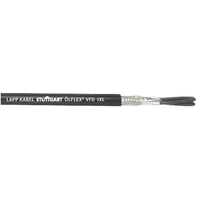 CABLE 4COND 8AWG BLK SHLD 1=25'