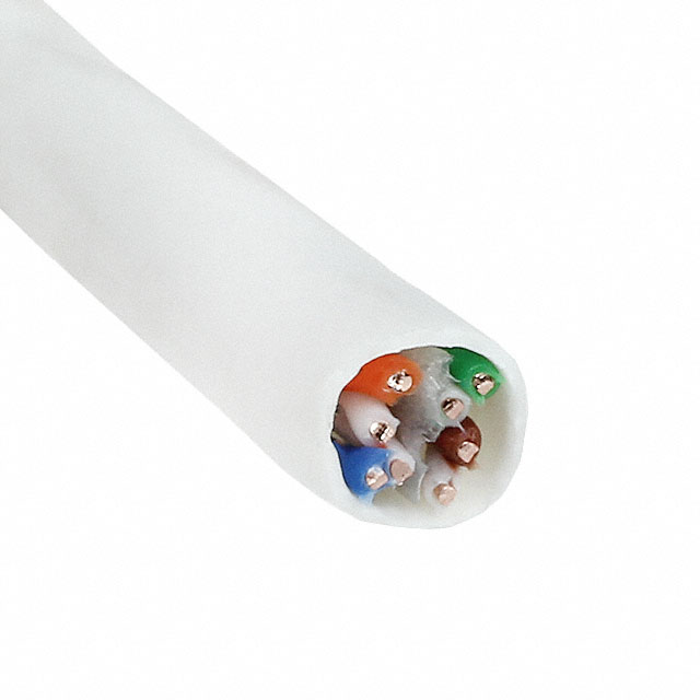 CABLE CAT6 8COND 23AWG WHITE